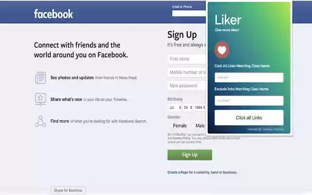 Liker the Ultimate Like/Follow Button from Chrome web store to be run with OffiDocs Chromium online Liker the Ultimate Like/Follow Button from Chrome web store to be run with OffiDocs Chromium online
