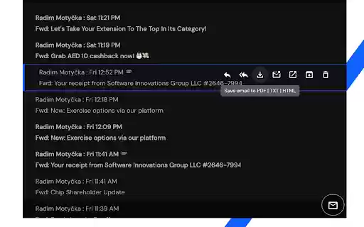 Mail Checker for Outlook™ | Save email to PDF, TXT or HTML from Chrome web store to be run with OffiDocs Chromium online Mail Checker for Outlook™ | Save email to PDF, TXT or HTML from Chrome web store to be run with OffiDocs Chromium online