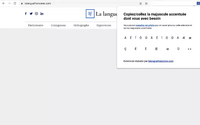 Majuscules Accentuées from Chrome web store to be run with OffiDocs Chromium online Majuscules Accentuées from Chrome web store to be run with OffiDocs Chromium online