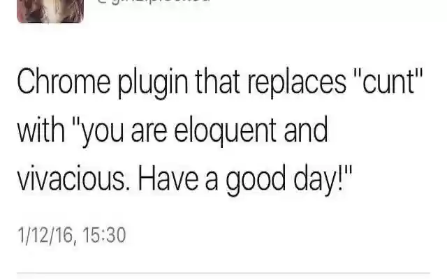 Make Twitter a happier place from Chrome web store to be run with OffiDocs Chromium online Make Twitter a happier place from Chrome web store to be run with OffiDocs Chromium online
