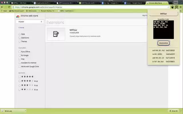 MIPSter from Chrome web store to be run with OffiDocs Chromium online MIPSter from Chrome web store to be run with OffiDocs Chromium online