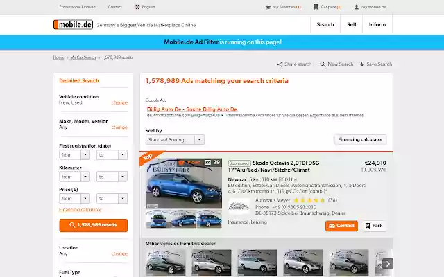 Mobile.de Ad Filter from Chrome web store to be run with OffiDocs Chromium online Mobile.de Ad Filter from Chrome web store to be run with OffiDocs Chromium online