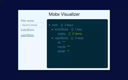 Mobx Visualizer from Chrome web store to be run with OffiDocs Chromium online Mobx Visualizer from Chrome web store to be run with OffiDocs Chromium online