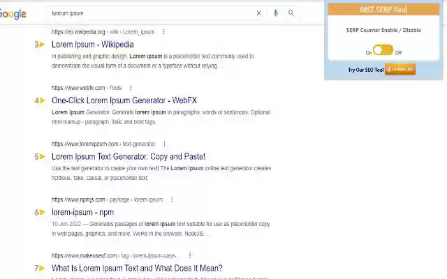 MST SERP Counter SEO Free SERP Checker Tool from Chrome web store to be run with OffiDocs Chromium online MST SERP Counter SEO Free SERP Checker Tool from Chrome web store to be run with OffiDocs Chromium online