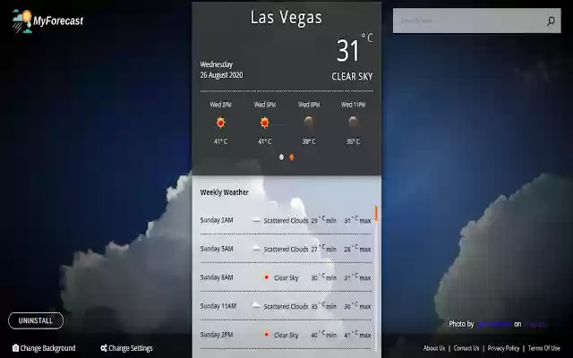 My Forecast Extension from Chrome web store to be run with OffiDocs Chromium online My Forecast Extension from Chrome web store to be run with OffiDocs Chromium online