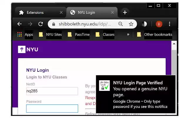 NYU Login Page Verify from Chrome web store to be run with OffiDocs Chromium online NYU Login Page Verify from Chrome web store to be run with OffiDocs Chromium online