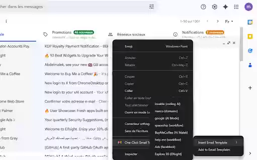 One Click Gmail Template from Chrome web store to be run with OffiDocs Chromium online One Click Gmail Template from Chrome web store to be run with OffiDocs Chromium online