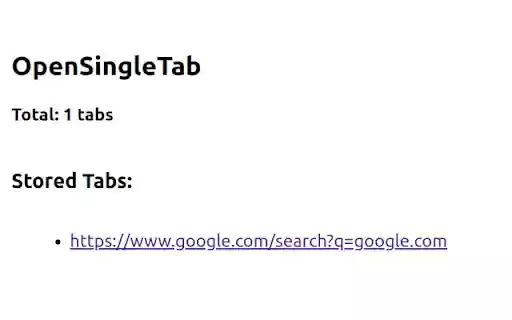 OpenSingleTab from Chrome web store to be run with OffiDocs Chromium online OpenSingleTab from Chrome web store to be run with OffiDocs Chromium online