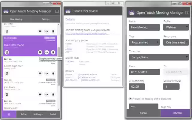 OpenTouch Meeting Manager from Chrome web store to be run with OffiDocs Chromium online OpenTouch Meeting Manager from Chrome web store to be run with OffiDocs Chromium online