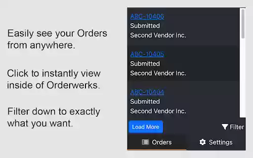 Orderwerks from Chrome web store to be run with OffiDocs Chromium online Orderwerks from Chrome web store to be run with OffiDocs Chromium online