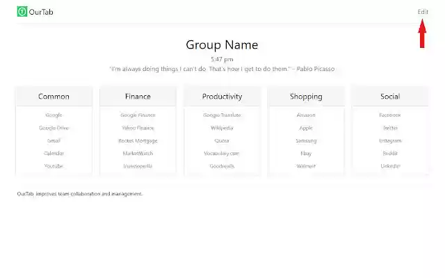 OurTab from Chrome web store to be run with OffiDocs Chromium online OurTab from Chrome web store to be run with OffiDocs Chromium online