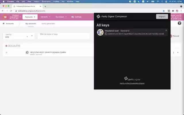 Parity Signer Companion from Chrome web store to be run with OffiDocs Chromium online Parity Signer Companion from Chrome web store to be run with OffiDocs Chromium online