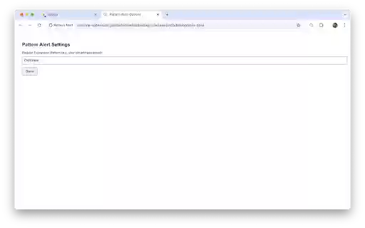 Pattern Alert from Chrome web store to be run with OffiDocs Chromium online Pattern Alert from Chrome web store to be run with OffiDocs Chromium online