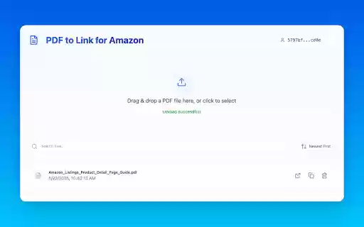PDF to Link for Amazon from Chrome web store to be run with OffiDocs Chromium online PDF to Link for Amazon from Chrome web store to be run with OffiDocs Chromium online