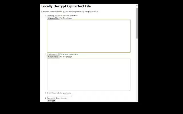 PGP Local Decrypt from Chrome web store to be run with OffiDocs Chromium online PGP Local Decrypt from Chrome web store to be run with OffiDocs Chromium online