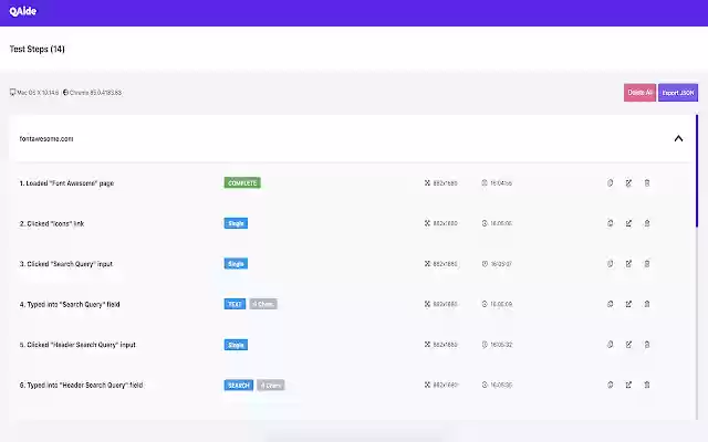 QAide Test Step Recorder from Chrome web store to be run with OffiDocs Chromium online QAide Test Step Recorder from Chrome web store to be run with OffiDocs Chromium online