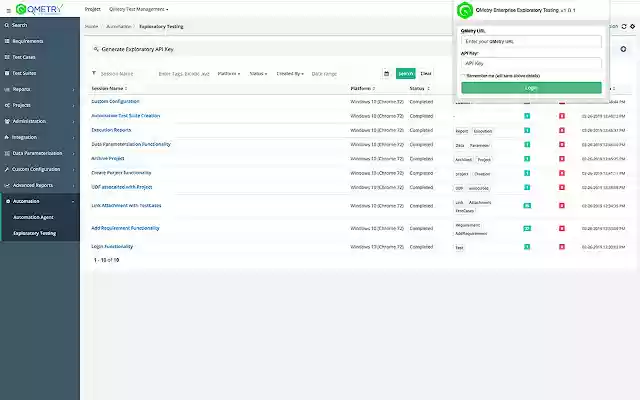 QMetry Test Management Exploratory Testing from Chrome web store to be run with OffiDocs Chromium online QMetry Test Management Exploratory Testing from Chrome web store to be run with OffiDocs Chromium online