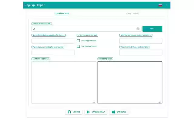 RegExp Helper from Chrome web store to be run with OffiDocs Chromium online RegExp Helper from Chrome web store to be run with OffiDocs Chromium online