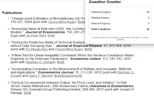 Research Coauthor Counter from Chrome web store to be run with OffiDocs Chromium online Research Coauthor Counter from Chrome web store to be run with OffiDocs Chromium online