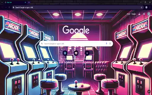 Retro Arcade Theme from Chrome web store to be run with OffiDocs Chromium online Retro Arcade Theme from Chrome web store to be run with OffiDocs Chromium online