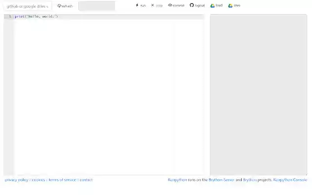 Runpython Python IDE from Chrome web store to be run with OffiDocs Chromium online Runpython Python IDE from Chrome web store to be run with OffiDocs Chromium online