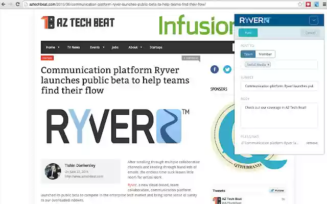 Ryver from Chrome web store to be run with OffiDocs Chromium online Ryver from Chrome web store to be run with OffiDocs Chromium online