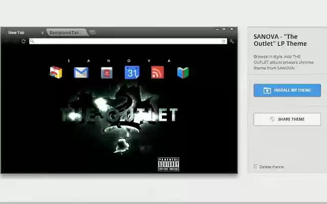 SANOVA "The Outlet" LP Theme from Chrome web store to be run with OffiDocs Chromium online SANOVA "The Outlet" LP Theme from Chrome web store to be run with OffiDocs Chromium online