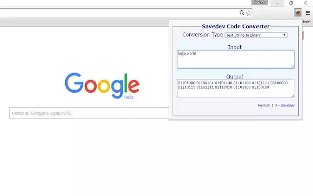Savedev Code Converter from Chrome web store to be run with OffiDocs Chromium online Savedev Code Converter from Chrome web store to be run with OffiDocs Chromium online