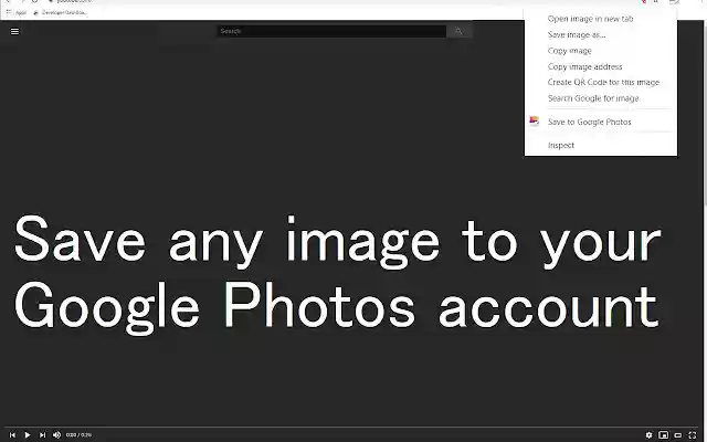Save Image To Google Photos from Chrome web store to be run with OffiDocs Chromium online Save Image To Google Photos from Chrome web store to be run with OffiDocs Chromium online