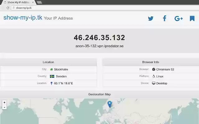 showmyip from Chrome web store to be run with OffiDocs Chromium online showmyip from Chrome web store to be run with OffiDocs Chromium online