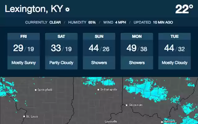 Simple Weather Forecast and Radar from Chrome web store to be run with OffiDocs Chromium online Simple Weather Forecast and Radar from Chrome web store to be run with OffiDocs Chromium online