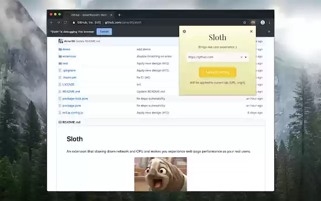 Sloth from Chrome web store to be run with OffiDocs Chromium online Sloth from Chrome web store to be run with OffiDocs Chromium online