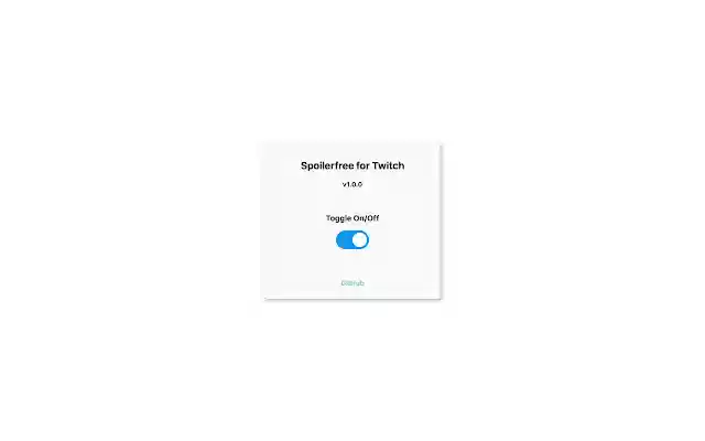 Spoilerfree for Twitch from Chrome web store to be run with OffiDocs Chromium online Spoilerfree for Twitch from Chrome web store to be run with OffiDocs Chromium online