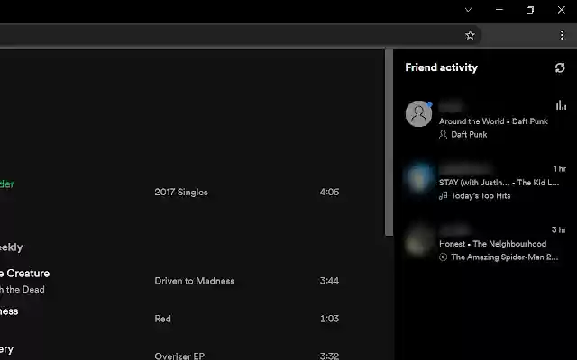 Spotify Friend Activity from Chrome web store to be run with OffiDocs Chromium online Spotify Friend Activity from Chrome web store to be run with OffiDocs Chromium online