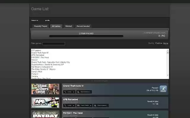 Steam Games Listifier from Chrome web store to be run with OffiDocs Chromium online Steam Games Listifier from Chrome web store to be run with OffiDocs Chromium online