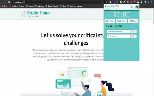 Study Timer from Chrome web store to be run with OffiDocs Chromium online Study Timer from Chrome web store to be run with OffiDocs Chromium online