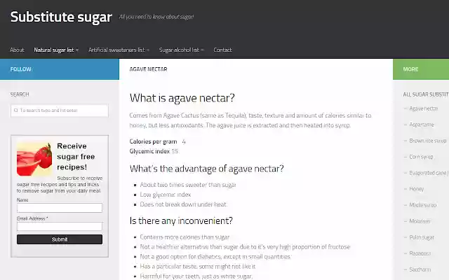 Substitute sugars from Chrome web store to be run with OffiDocs Chromium online Substitute sugars from Chrome web store to be run with OffiDocs Chromium online