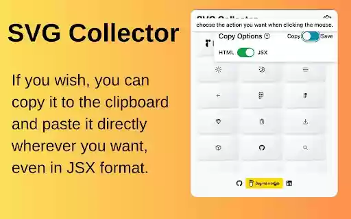 SVG Collector from Chrome web store to be run with OffiDocs Chromium online SVG Collector from Chrome web store to be run with OffiDocs Chromium online