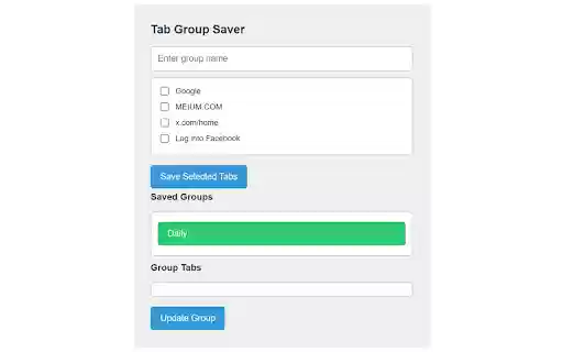 Tab Group Editor from Chrome web store to be run with OffiDocs Chromium online Tab Group Editor from Chrome web store to be run with OffiDocs Chromium online