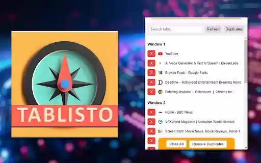 Tablisto from Chrome web store to be run with OffiDocs Chromium online Tablisto from Chrome web store to be run with OffiDocs Chromium online