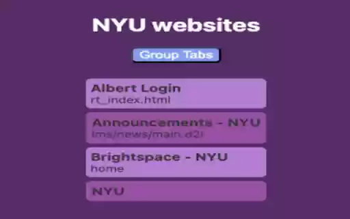 Tab Manager for NYU websites from Chrome web store to be run with OffiDocs Chromium online Tab Manager for NYU websites from Chrome web store to be run with OffiDocs Chromium online
