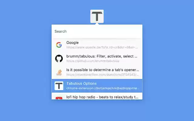 Tabulous from Chrome web store to be run with OffiDocs Chromium online Tabulous from Chrome web store to be run with OffiDocs Chromium online