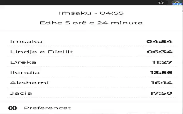 Takvimi Sot Popup from Chrome web store to be run with OffiDocs Chromium online Takvimi Sot Popup from Chrome web store to be run with OffiDocs Chromium online