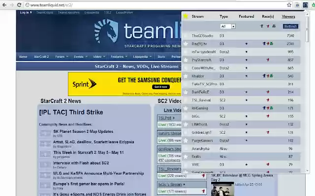 Team Liquid Streams++ from Chrome web store to be run with OffiDocs Chromium online Team Liquid Streams++ from Chrome web store to be run with OffiDocs Chromium online