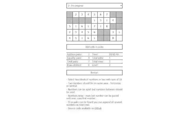 Ten or Equal Number puzzle from Chrome web store to be run with OffiDocs Chromium online Ten or Equal Number puzzle from Chrome web store to be run with OffiDocs Chromium online