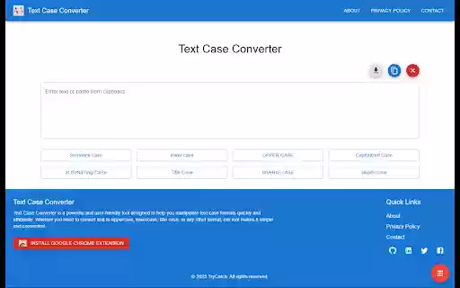 Text Case Converter from Chrome web store to be run with OffiDocs Chromium online Text Case Converter from Chrome web store to be run with OffiDocs Chromium online