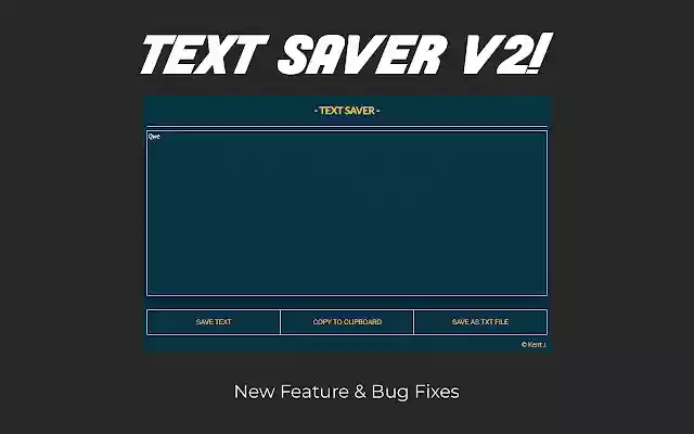 Text Saver from Chrome web store to be run with OffiDocs Chromium online Text Saver from Chrome web store to be run with OffiDocs Chromium online
