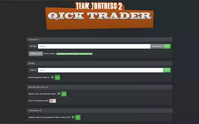 TF2 Quick Trader from Chrome web store to be run with OffiDocs Chromium online TF2 Quick Trader from Chrome web store to be run with OffiDocs Chromium online