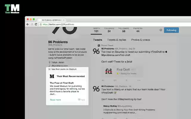 Their Medium from Chrome web store to be run with OffiDocs Chromium online Their Medium from Chrome web store to be run with OffiDocs Chromium online