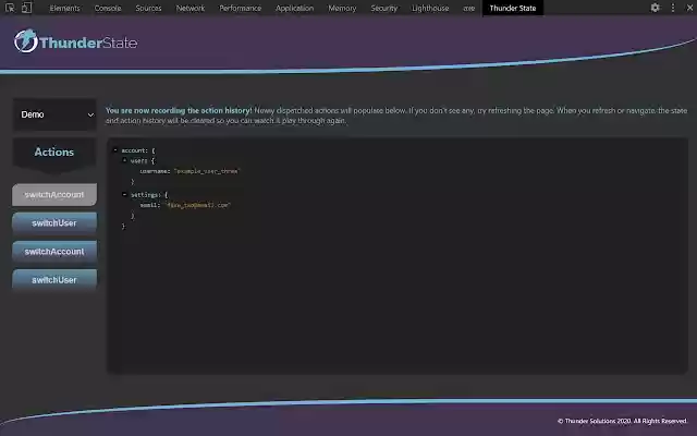 Thunder State: Dev Tools from Chrome web store to be run with OffiDocs Chromium online Thunder State: Dev Tools from Chrome web store to be run with OffiDocs Chromium online